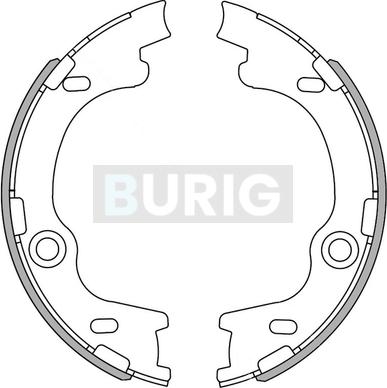 Burig B050004 - Jeu de mâchoires de frein cwaw.fr