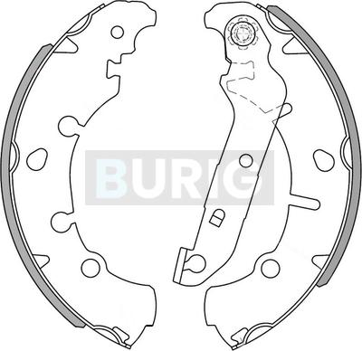 Burig B050005 - Jeu de mâchoires de frein cwaw.fr