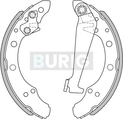 Burig B050003 - Jeu de mâchoires de frein cwaw.fr