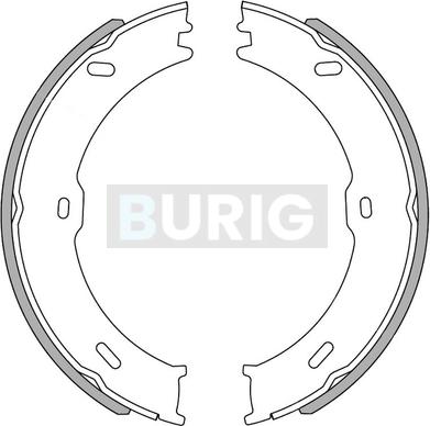 Burig B050002 - Jeu de mâchoires de frein cwaw.fr