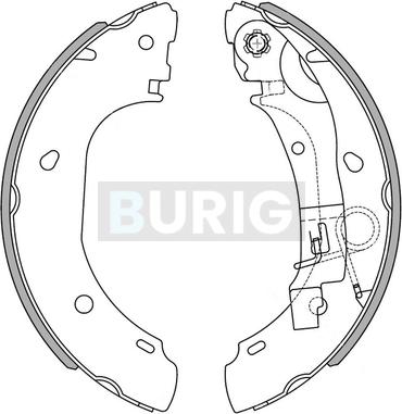 Burig B050082 - Jeu de mâchoires de frein cwaw.fr