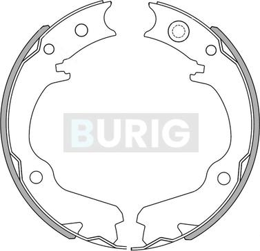 Burig B050036 - Jeu de mâchoires de frein cwaw.fr