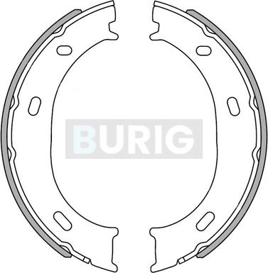 Burig B050033 - Jeu de mâchoires de frein cwaw.fr