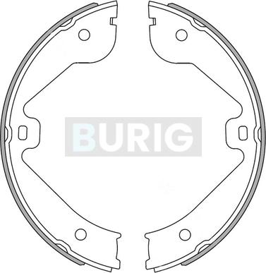 Burig B050027 - Jeu de mâchoires de frein cwaw.fr