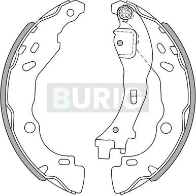 Burig B050075 - Jeu de mâchoires de frein cwaw.fr