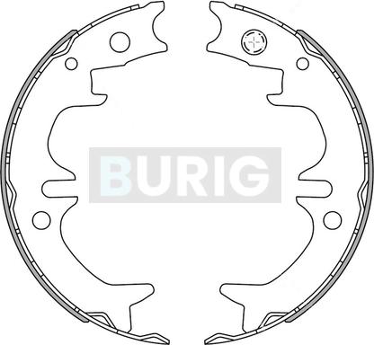 Burig B050114 - Jeu de mâchoires de frein cwaw.fr