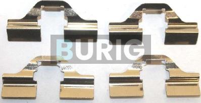 Burig B06C0015 - Kit d'accessoires, plaquette de frein à disque cwaw.fr