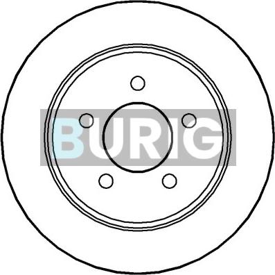 Burig B010550 - Disque de frein cwaw.fr