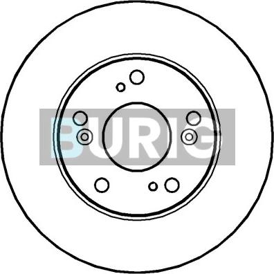 Burig B010510 - Disque de frein cwaw.fr