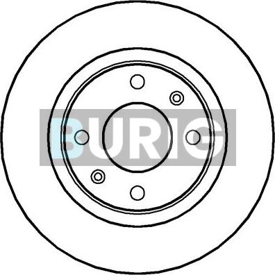 Burig B010091 - Disque de frein cwaw.fr