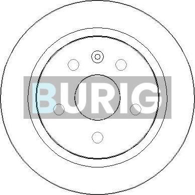 Burig B010043 - Disque de frein cwaw.fr