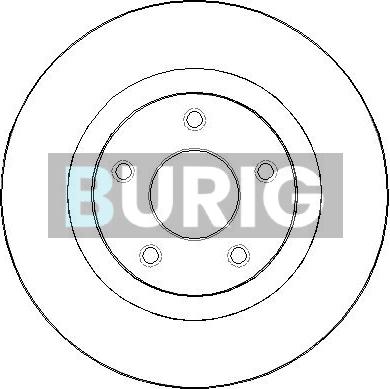 Burig B010031 - Disque de frein cwaw.fr