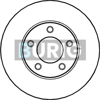 Burig B010807 - Disque de frein cwaw.fr