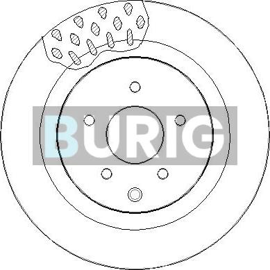 Burig B010886 - Disque de frein cwaw.fr