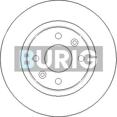 Burig B010275 - Disque de frein cwaw.fr