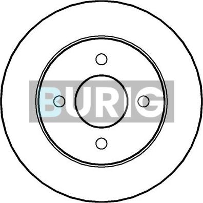 Burig B011130 - Disque de frein cwaw.fr