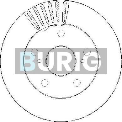 Burig B011216 - Disque de frein cwaw.fr