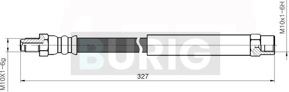 Burig B080048 - Flexible de frein cwaw.fr