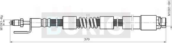 Burig B080017 - Flexible de frein cwaw.fr