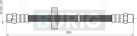 Burig B080072 - Flexible de frein cwaw.fr