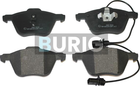 Burig B020441 - Kit de plaquettes de frein, frein à disque cwaw.fr