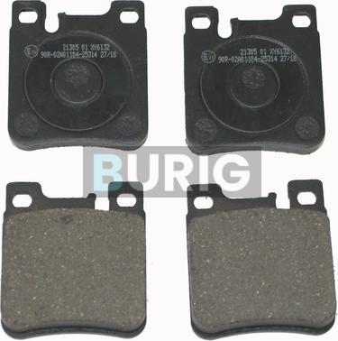 Burig B020454 - Kit de plaquettes de frein, frein à disque cwaw.fr