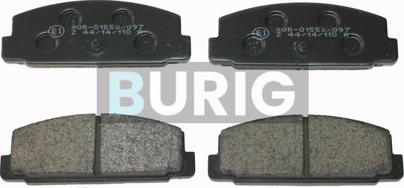 Burig B020453 - Kit de plaquettes de frein, frein à disque cwaw.fr