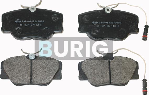 Burig B020464 - Kit de plaquettes de frein, frein à disque cwaw.fr