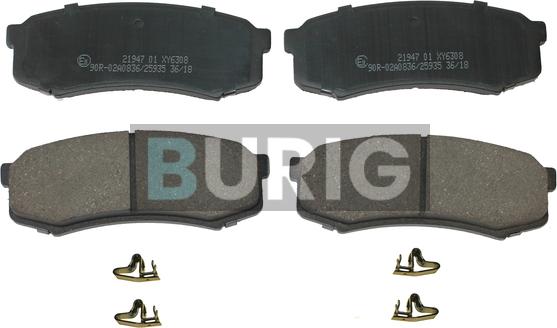 Burig B020468 - Kit de plaquettes de frein, frein à disque cwaw.fr