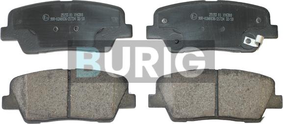 Burig B020462 - Kit de plaquettes de frein, frein à disque cwaw.fr