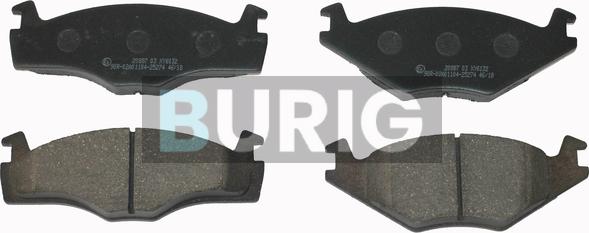 Burig B020406 - Kit de plaquettes de frein, frein à disque cwaw.fr