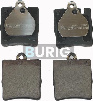 Burig B020400 - Kit de plaquettes de frein, frein à disque cwaw.fr