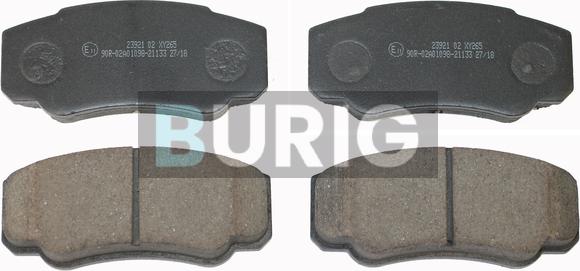 Burig B020414 - Kit de plaquettes de frein, frein à disque cwaw.fr