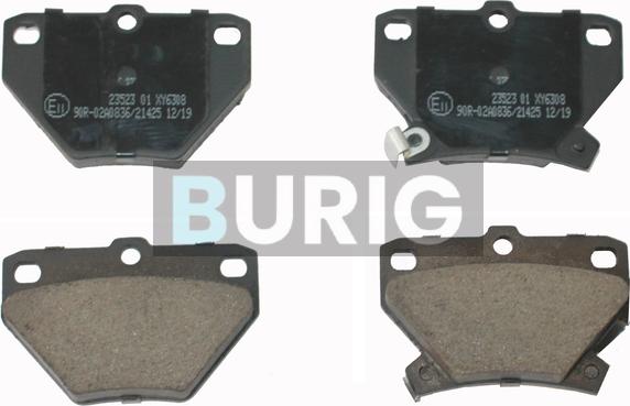 Burig B020413 - Kit de plaquettes de frein, frein à disque cwaw.fr