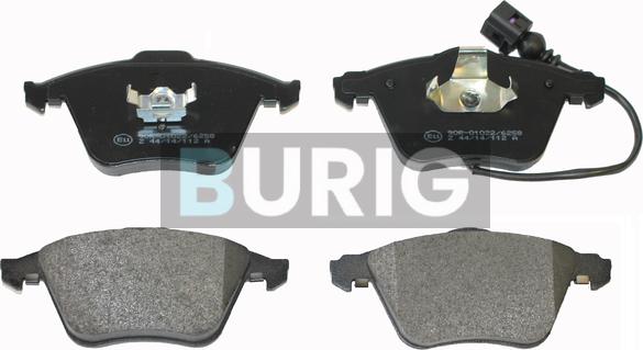 Burig B020484 - Kit de plaquettes de frein, frein à disque cwaw.fr