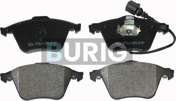 Burig B020439 - Kit de plaquettes de frein, frein à disque cwaw.fr