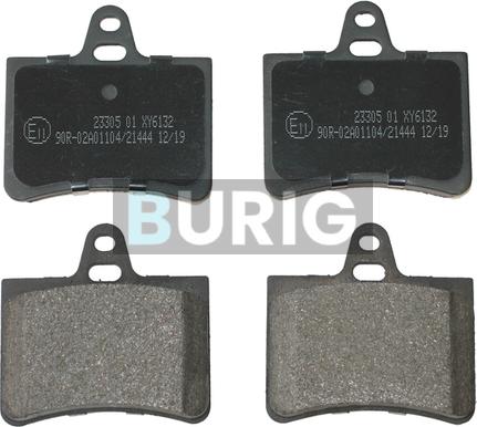 Burig B020438 - Kit de plaquettes de frein, frein à disque cwaw.fr