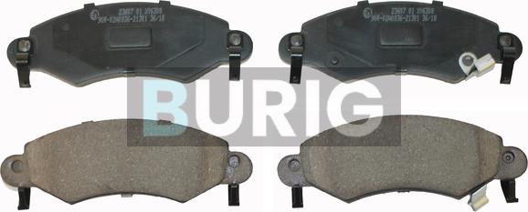 Burig B020432 - Kit de plaquettes de frein, frein à disque cwaw.fr