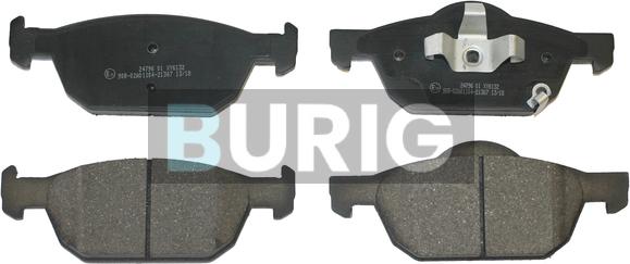 Burig B020421 - Kit de plaquettes de frein, frein à disque cwaw.fr