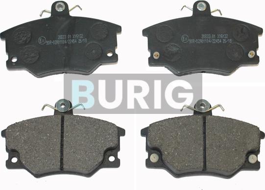 Burig B020422 - Kit de plaquettes de frein, frein à disque cwaw.fr