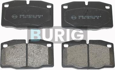 Burig B020427 - Kit de plaquettes de frein, frein à disque cwaw.fr