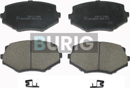 Burig B020470 - Kit de plaquettes de frein, frein à disque cwaw.fr