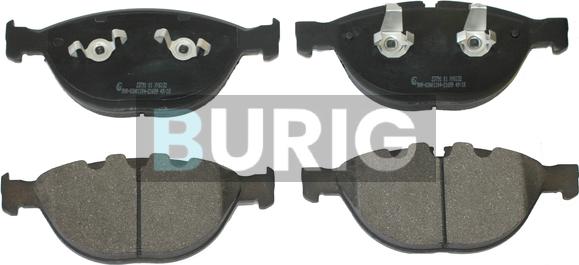 Burig B020473 - Kit de plaquettes de frein, frein à disque cwaw.fr