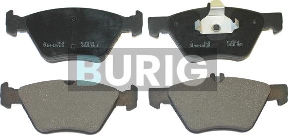 Burig B020558 - Kit de plaquettes de frein, frein à disque cwaw.fr