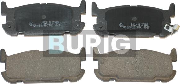 Burig B020566 - Kit de plaquettes de frein, frein à disque cwaw.fr