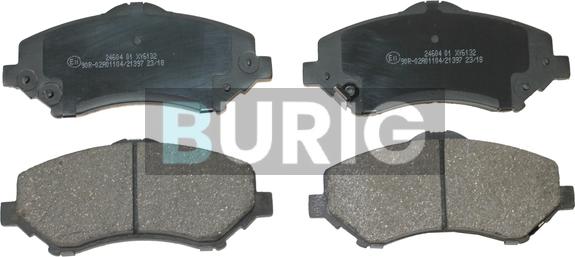 Burig B020507 - Kit de plaquettes de frein, frein à disque cwaw.fr