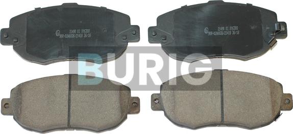 Burig B020514 - Kit de plaquettes de frein, frein à disque cwaw.fr