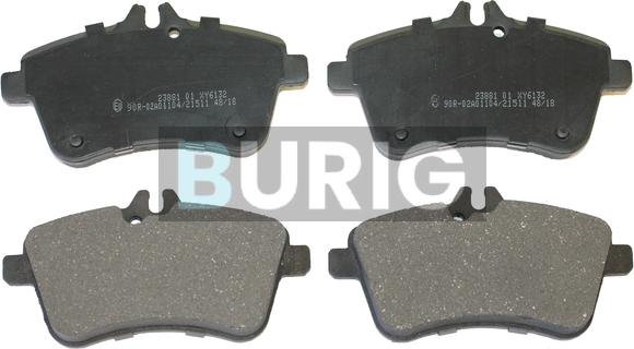 Burig B020511 - Kit de plaquettes de frein, frein à disque cwaw.fr