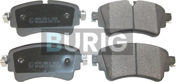 Burig B020580 - Kit de plaquettes de frein, frein à disque cwaw.fr