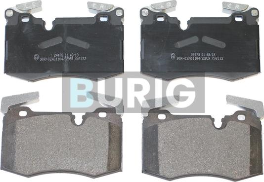 Burig B020579 - Kit de plaquettes de frein, frein à disque cwaw.fr